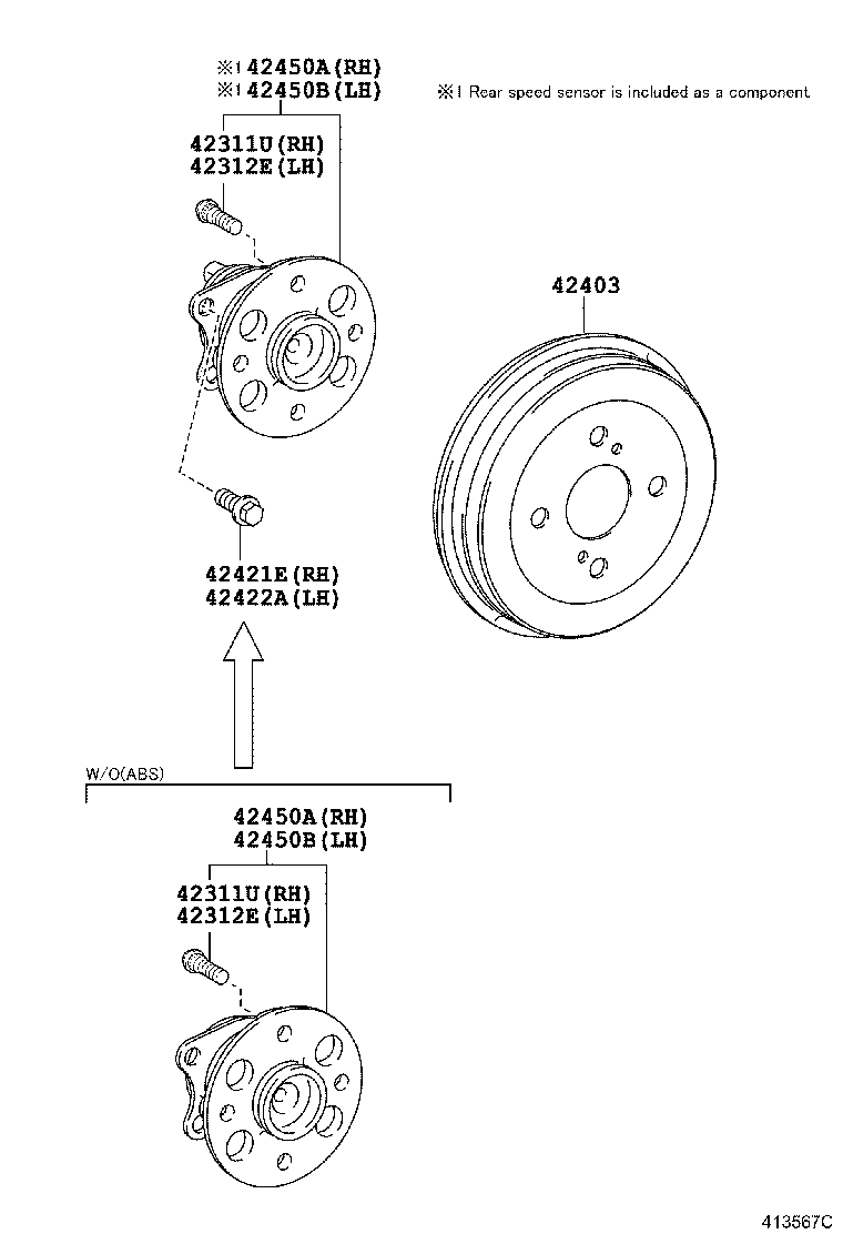 Rear Axle Shaft Hub