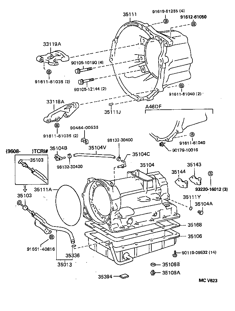 Transmission Case & Oil Pan