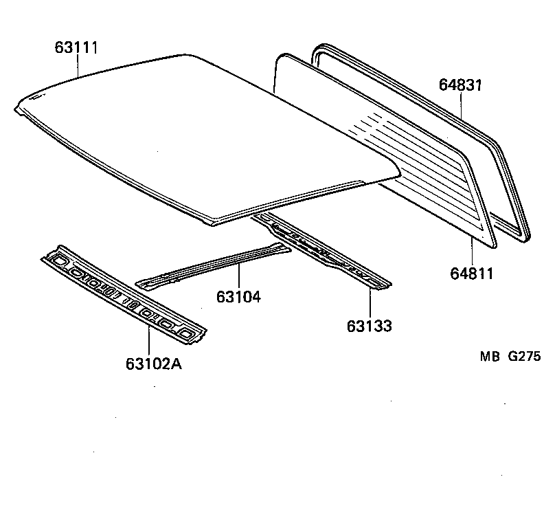 Panel & Back Window Glass