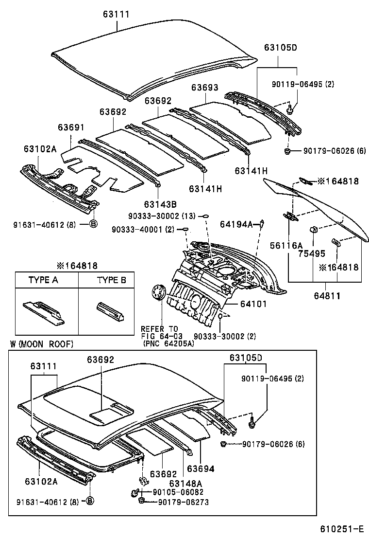 Panel & Back Window Glass