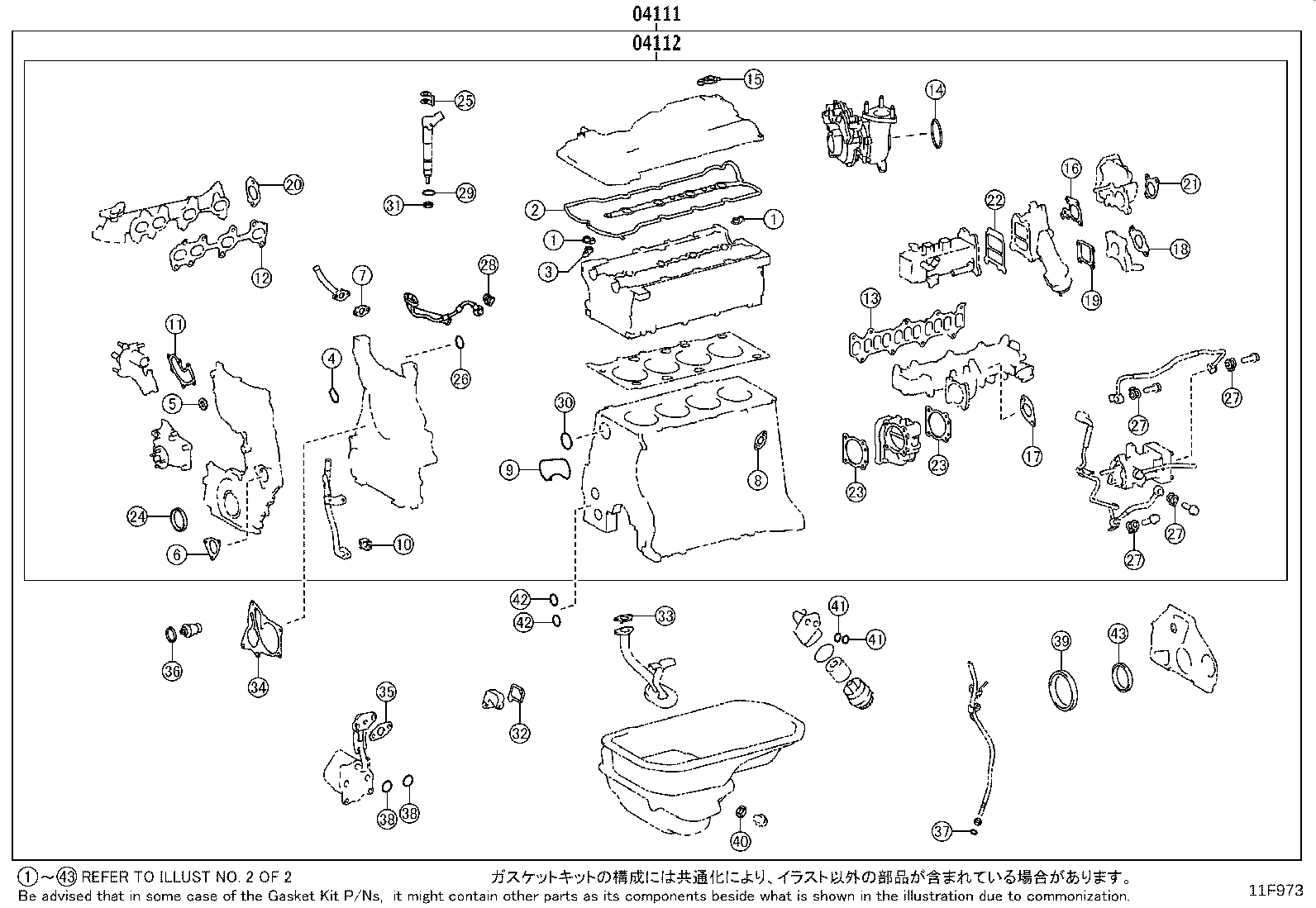 Kit de juntas de revisión del motor