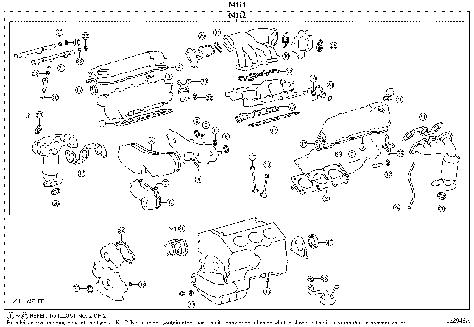 Engine Overhaul Gasket Kit