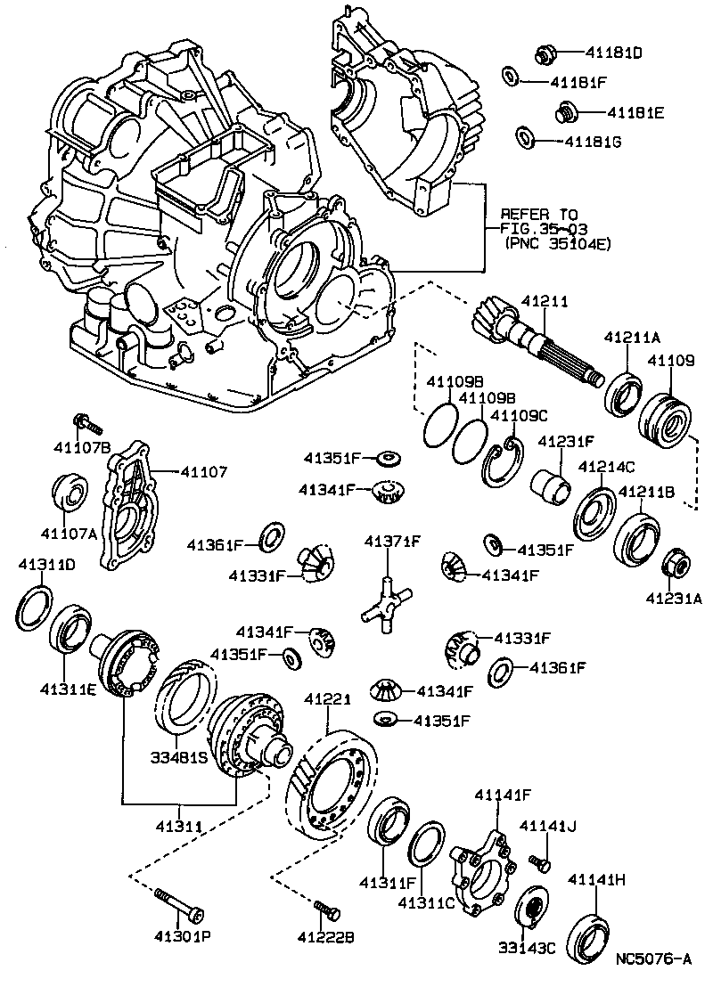 Front Axle Housing & Differential