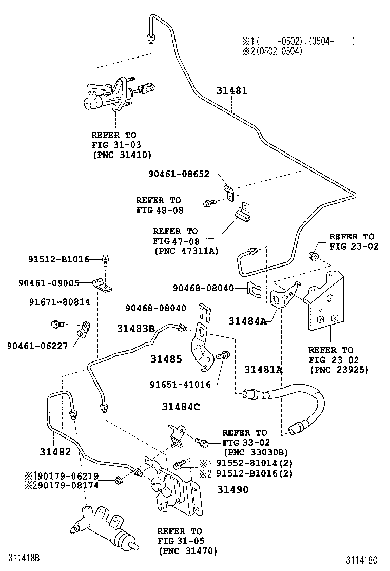 Clutch Pedal Flexible Hose