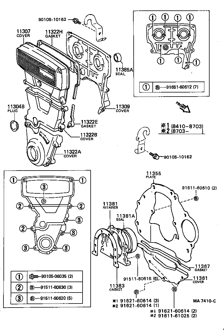 Timing Gear Cover & Rear End Plate