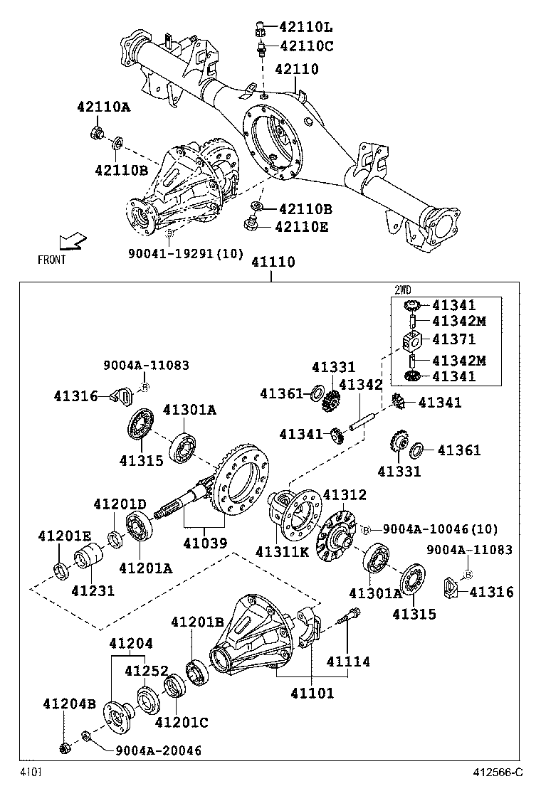 Rear Axle Housing Differential