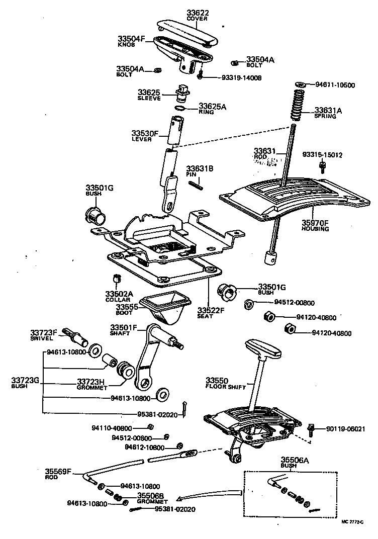 Shift Lever & Retainer