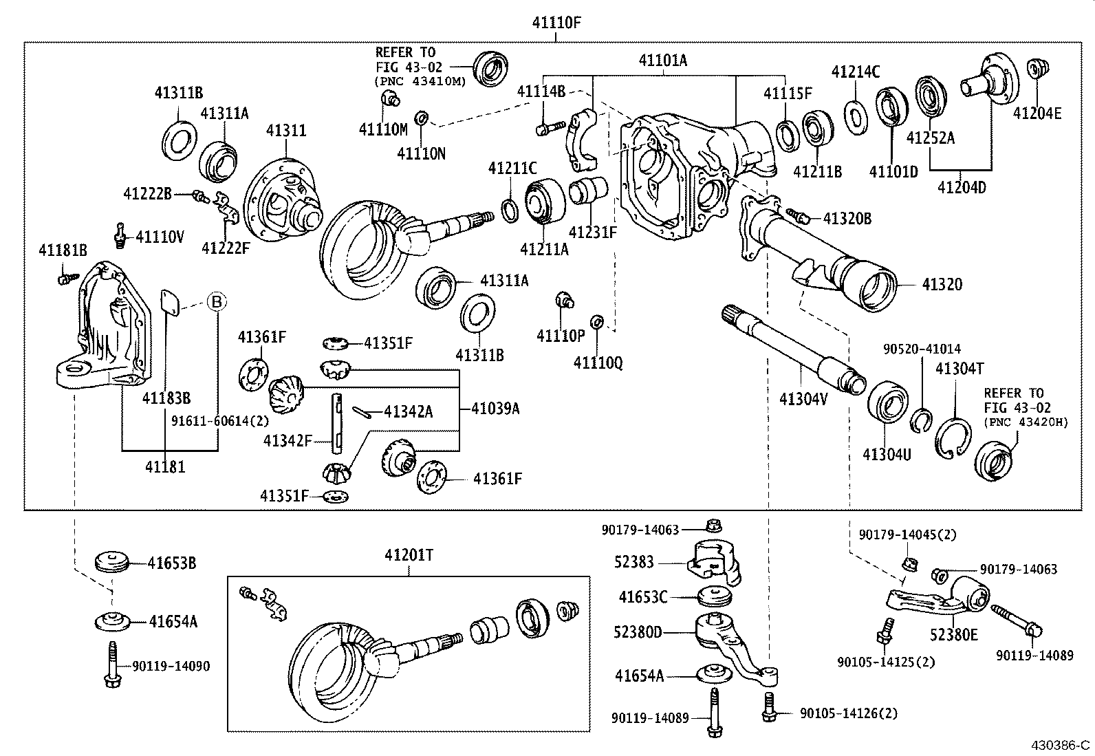 Front Axle Housing & Differential