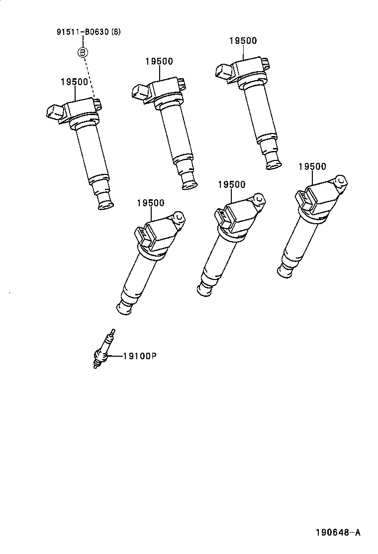 Ignition Coil Spark Plug Glow Plug