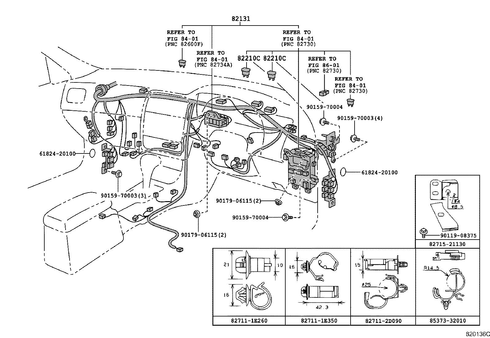 Cableado y abrazadera