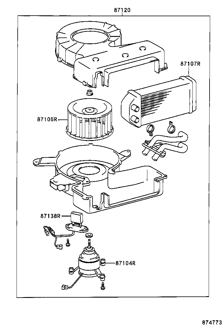 Heating Air Conditioning Heater Unit Blower