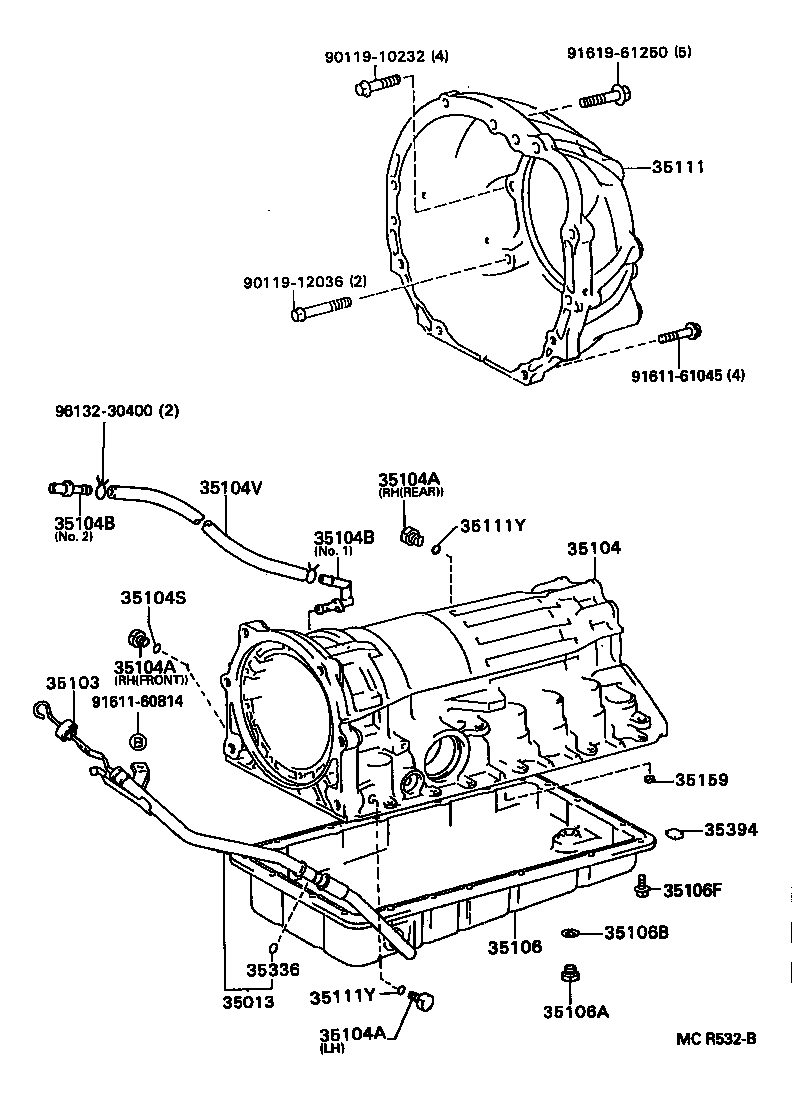 Transmission Case & Oil Pan