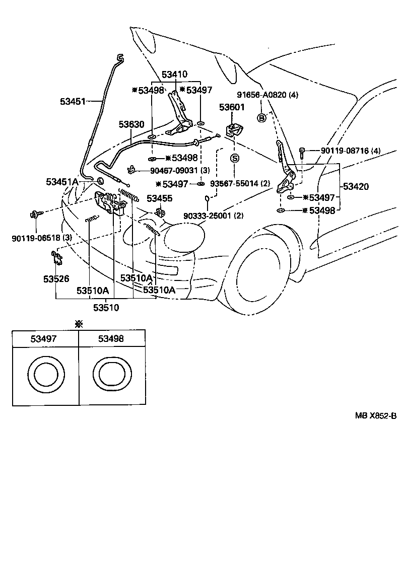 Hood Lock & Hinge