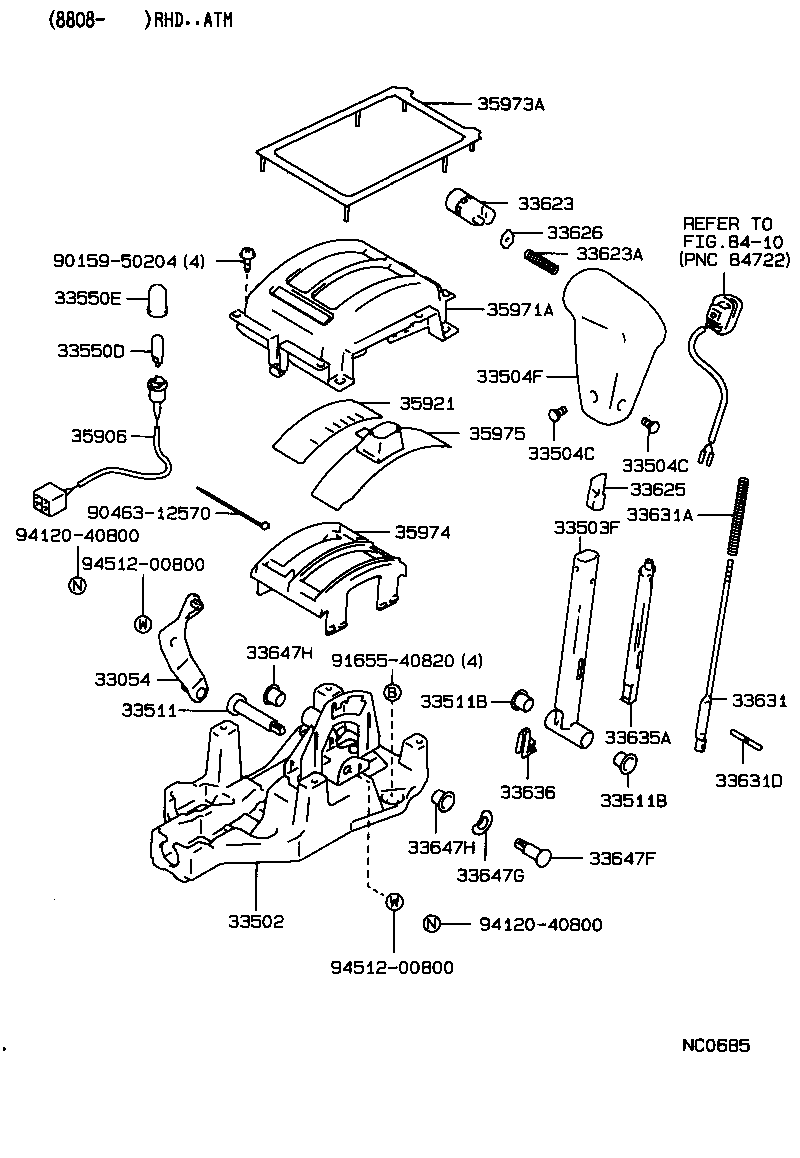 Shift Lever & Retainer