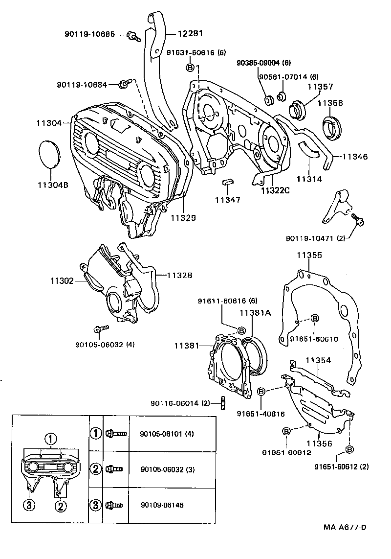 Timing Gear Cover & Rear End Plate