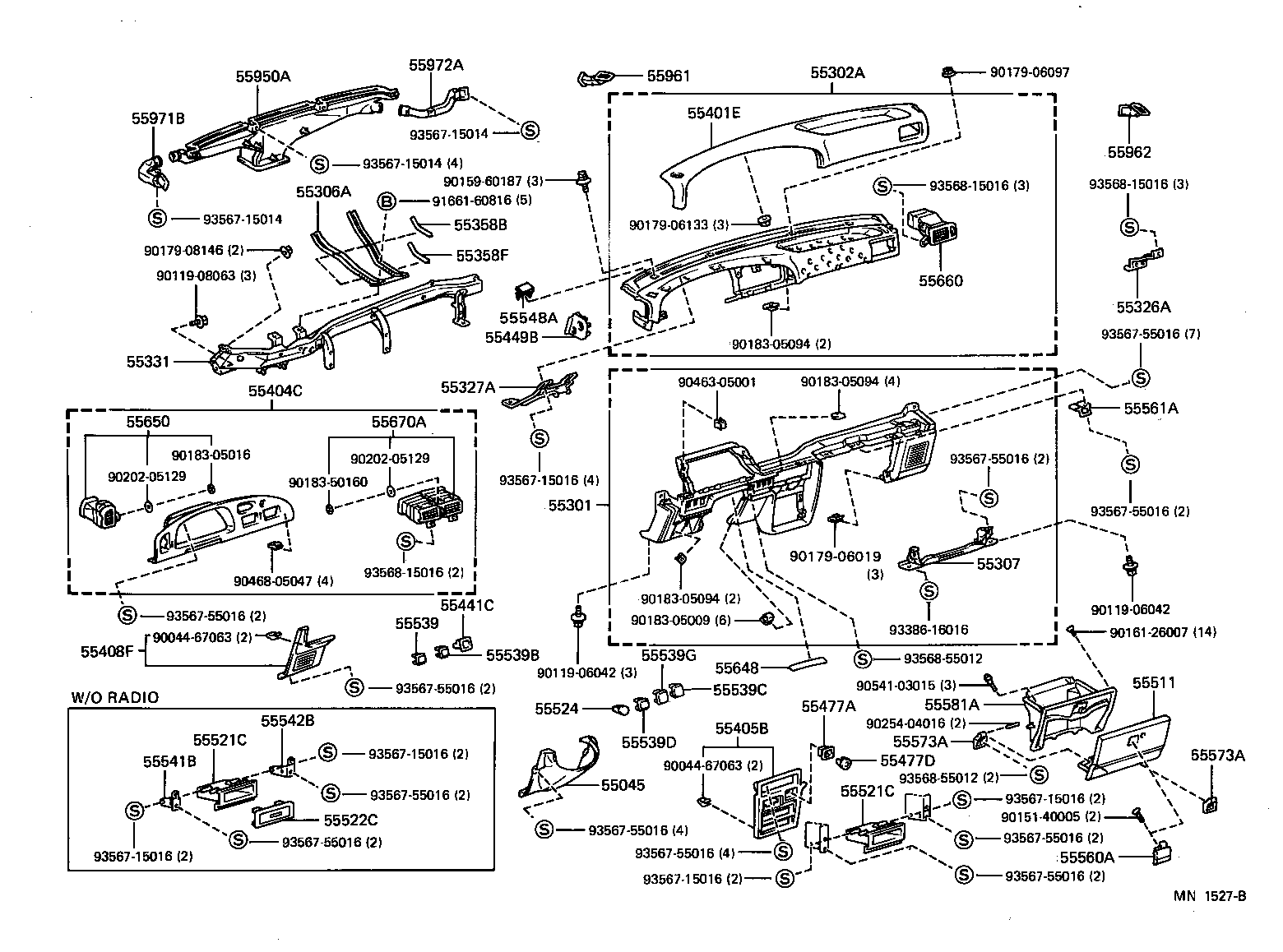 Instrument Panel Glove Compartment