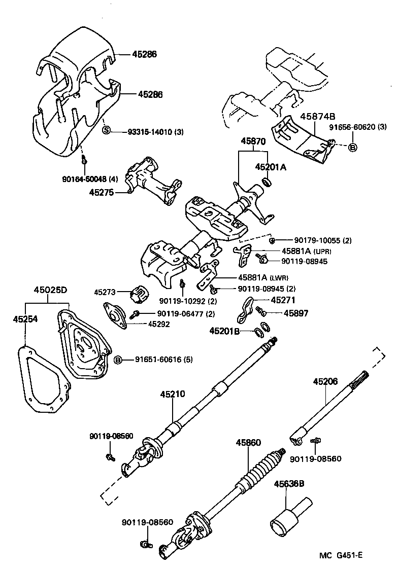 Steering Column & Shaft