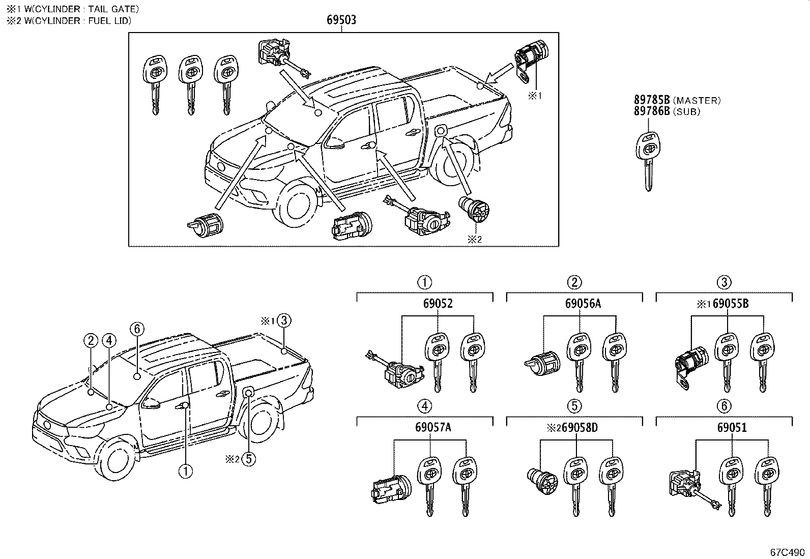 Lock Cylinder Set