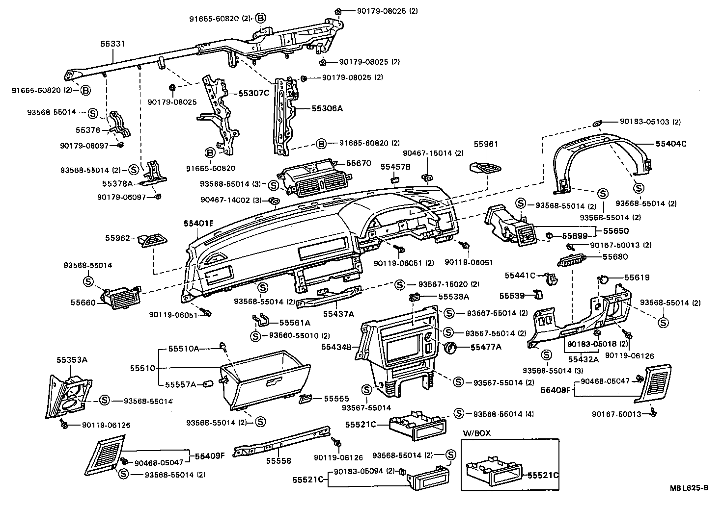 Instrument Panel Glove Compartment