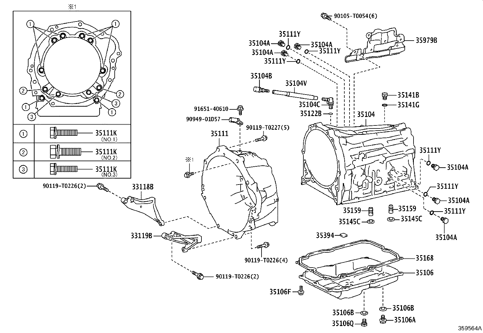 Transmission Case & Oil Pan