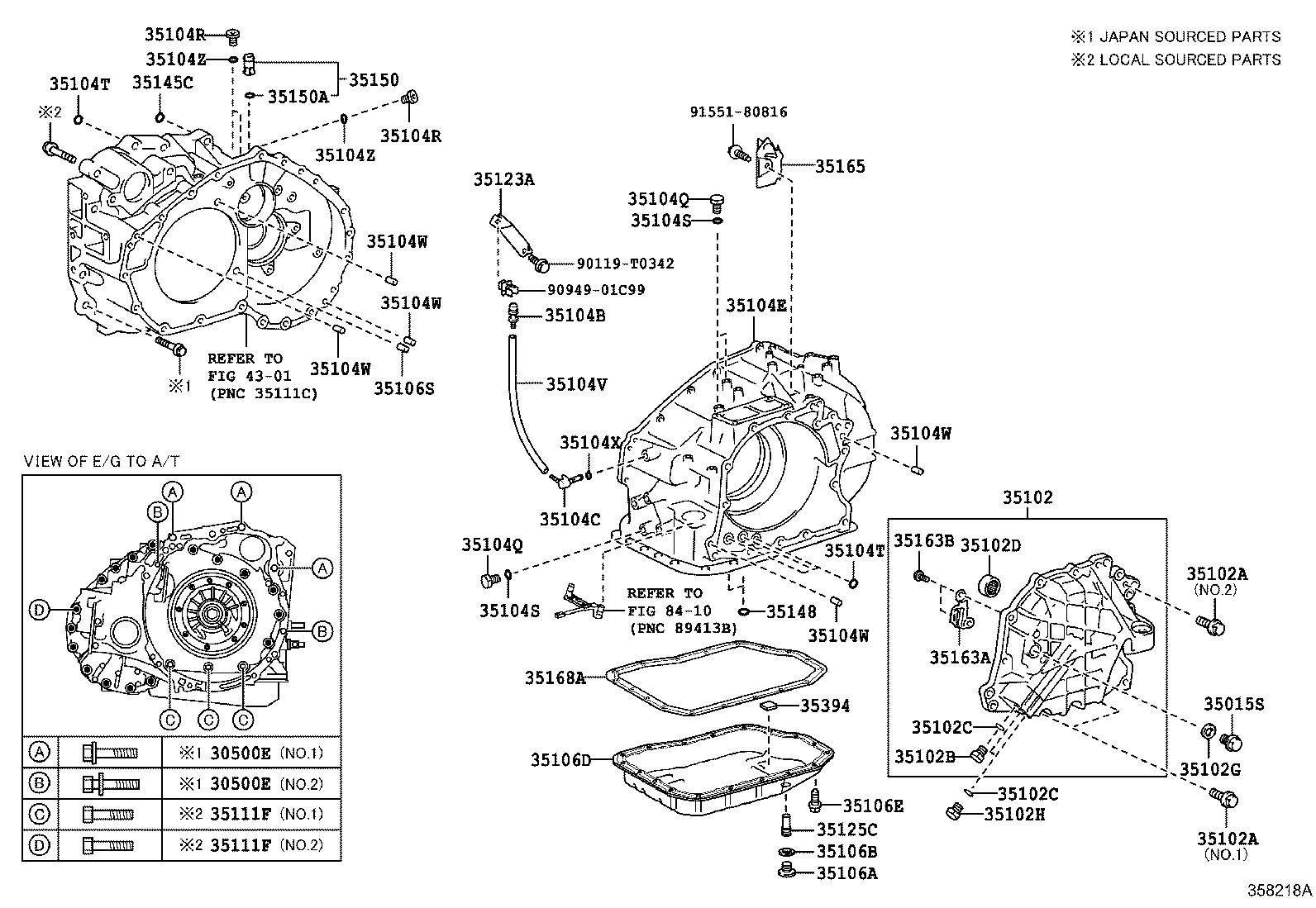 Transmission Case & Oil Pan