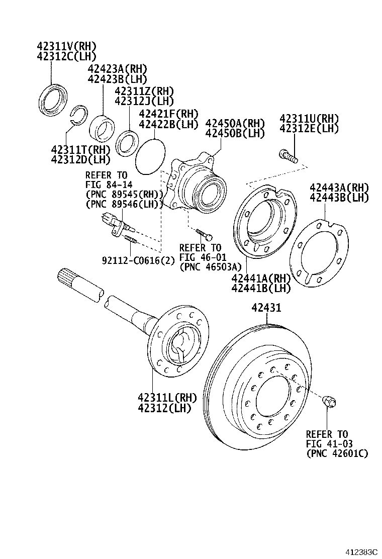 Rear Axle Shaft Hub