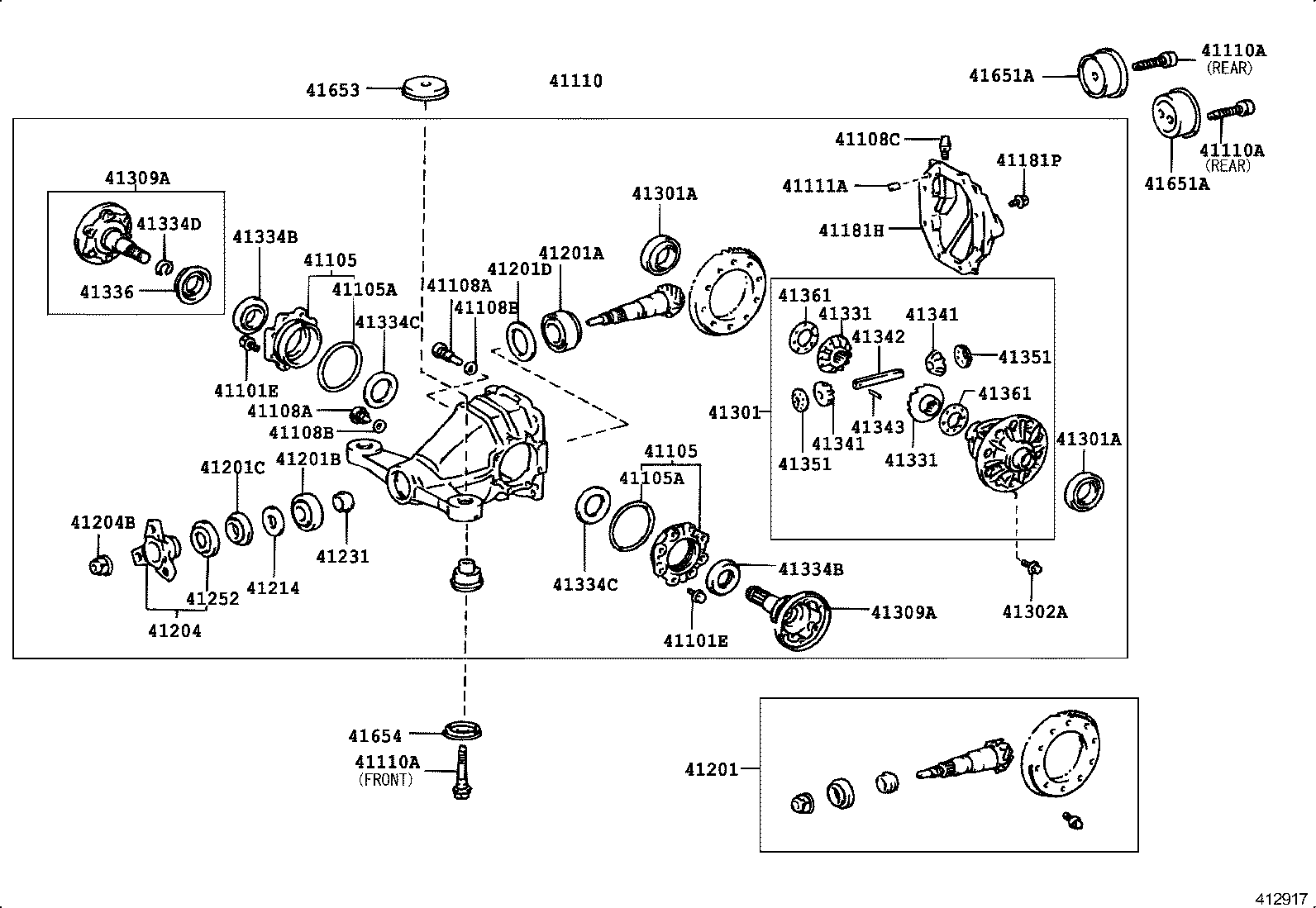 Rear Axle Housing Differential