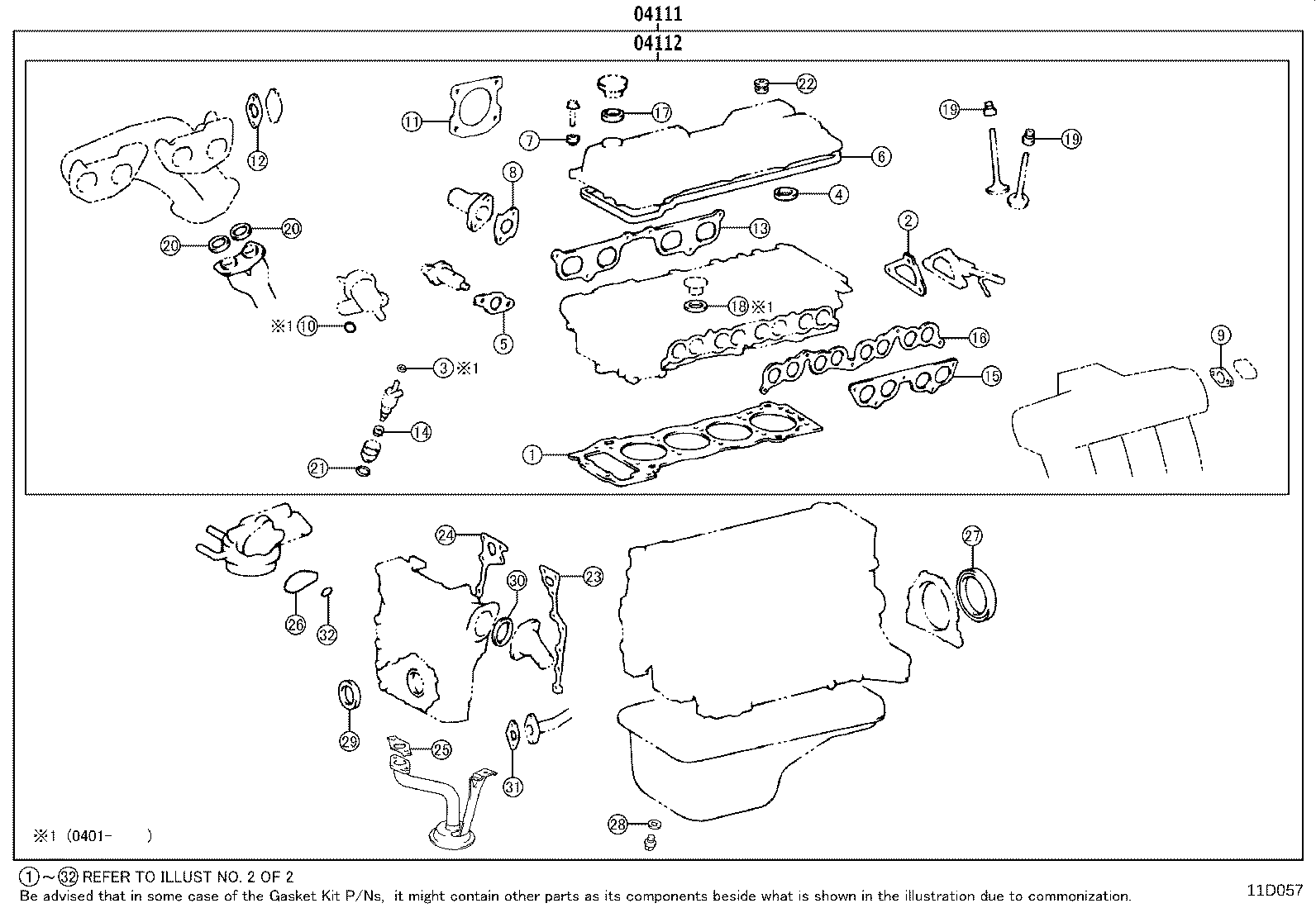Engine Overhaul Gasket Kit