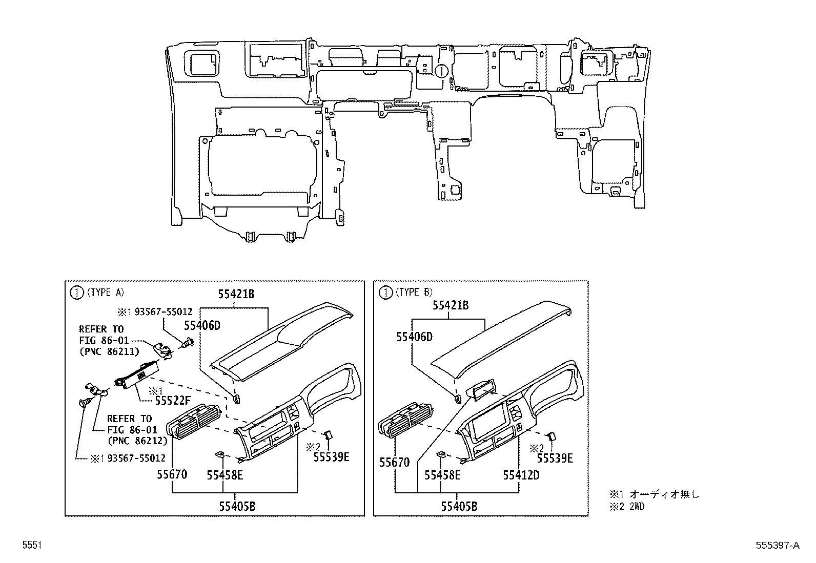 Panel de instrumentos Guantera