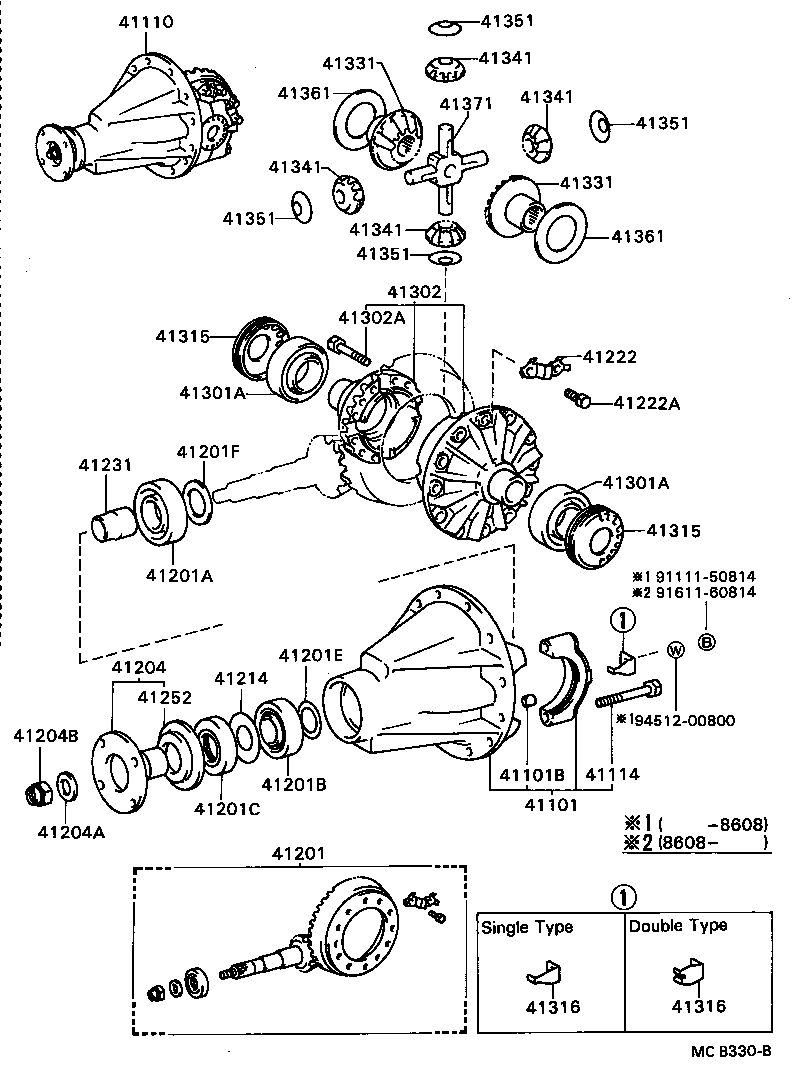 Rear Axle Housing Differential