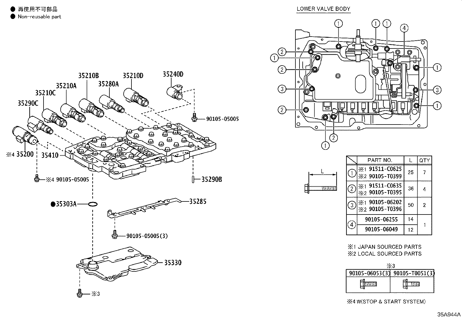 Valve Body Oil Strainer