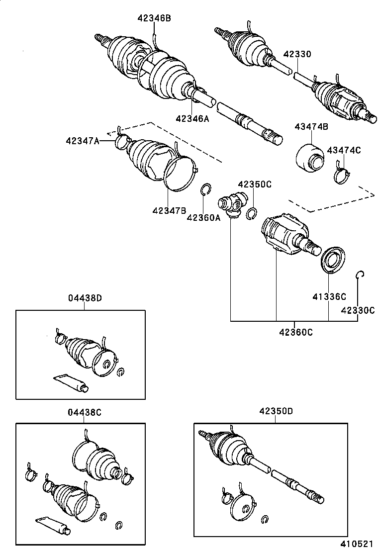 Rear Axle Shaft Hub
