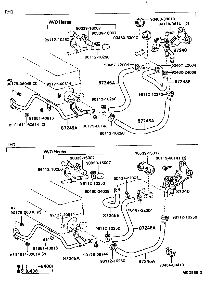 Tuberías de agua para calefacción y aire acondicionado