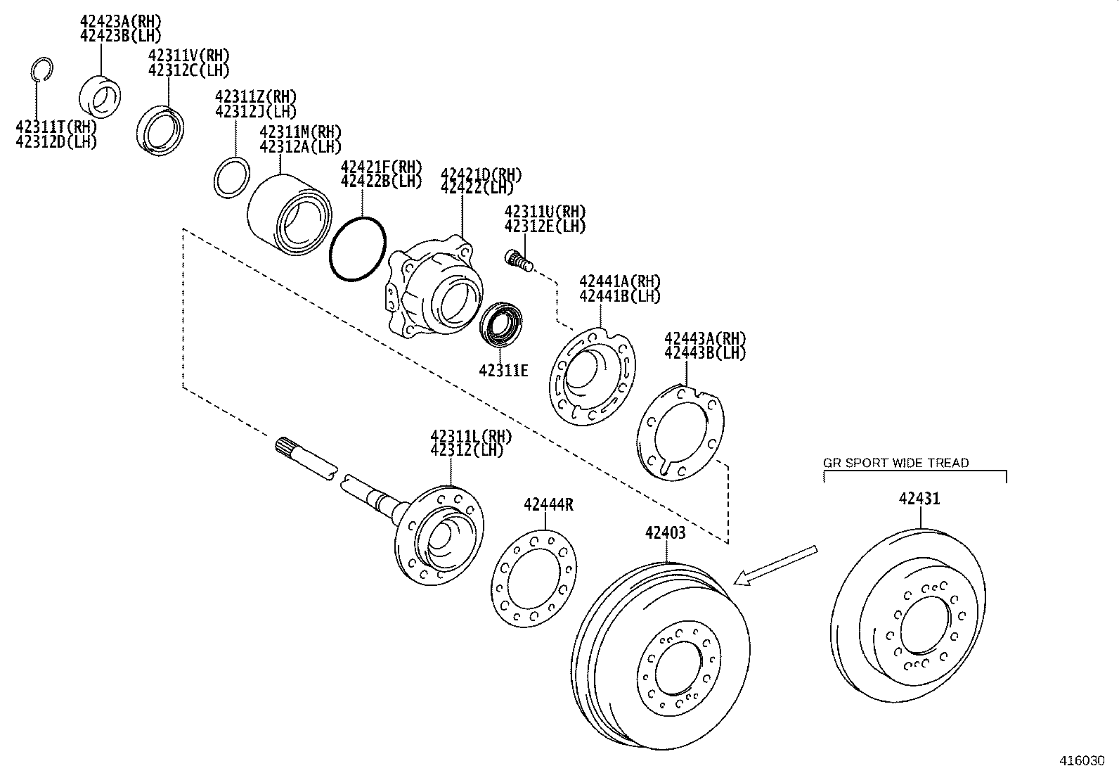 Rear Axle Shaft Hub