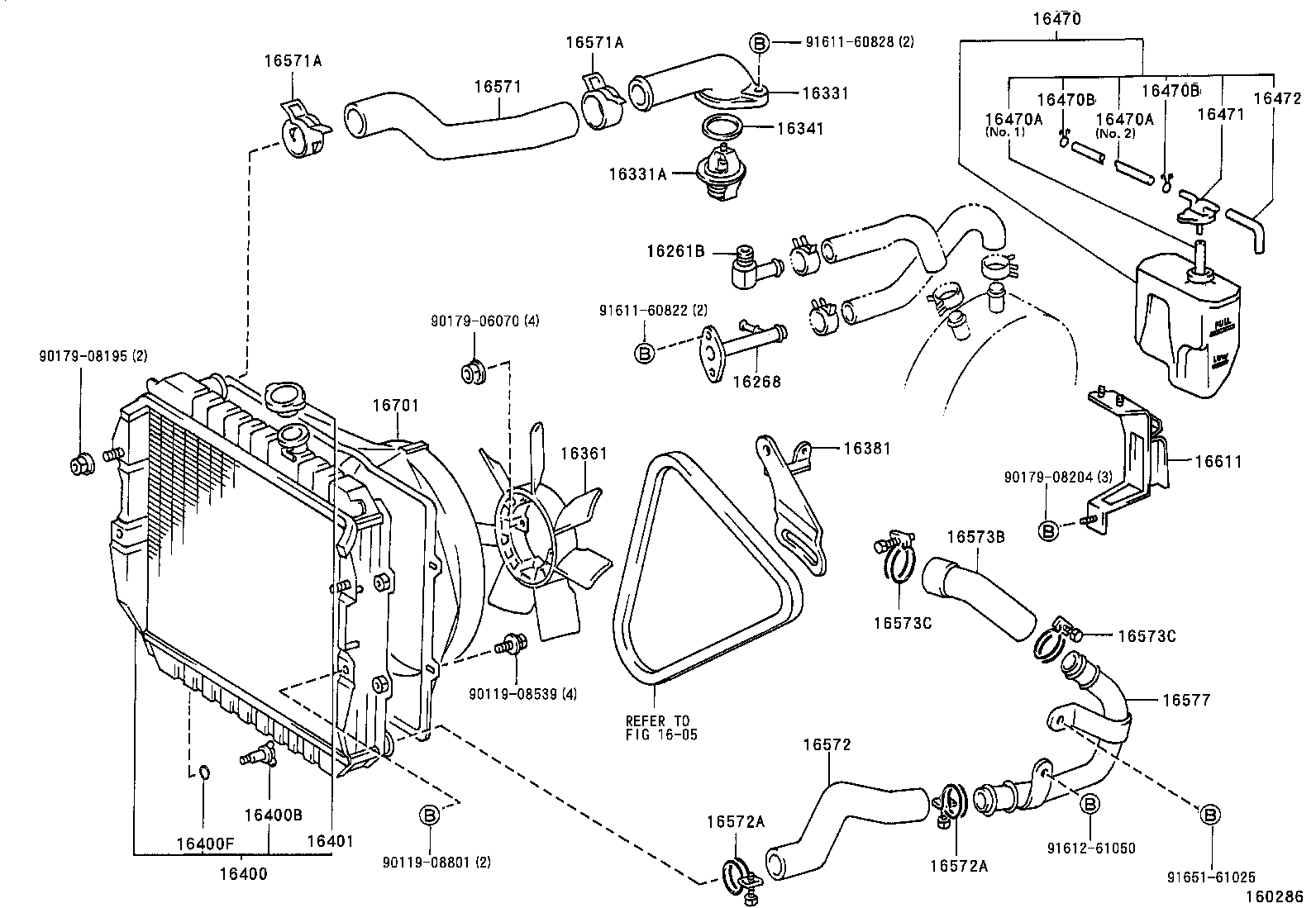 Radiator Water Outlet