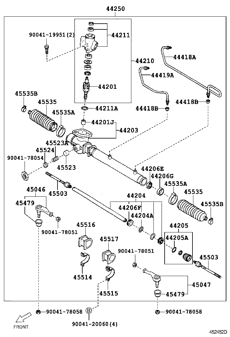 Enlace del mecanismo de dirección