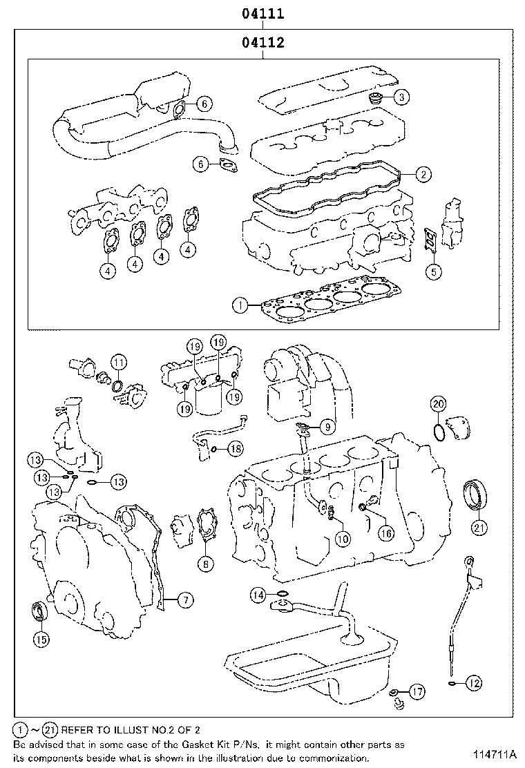 Engine Overhaul Gasket Kit