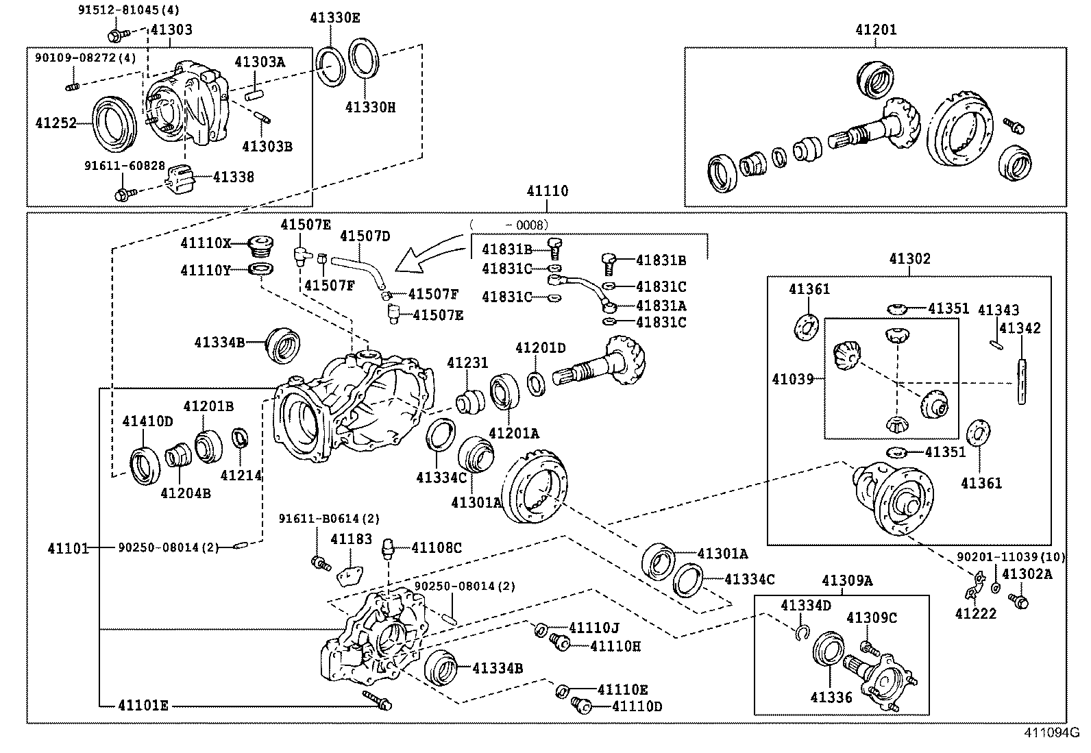 Rear Axle Housing Differential