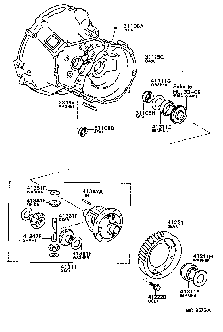 Front Axle Housing & Differential