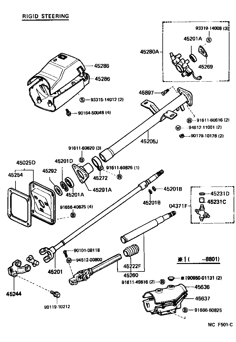 Steering Column & Shaft