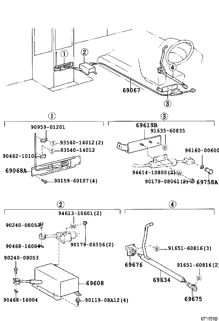 Center Door Lock + Hinge