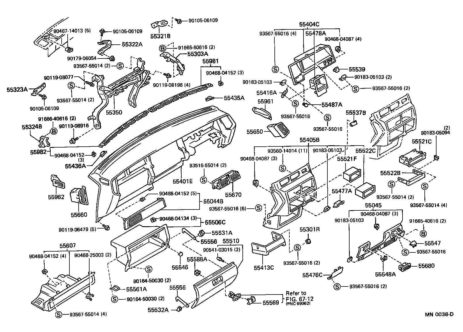 Instrument Panel Glove Compartment