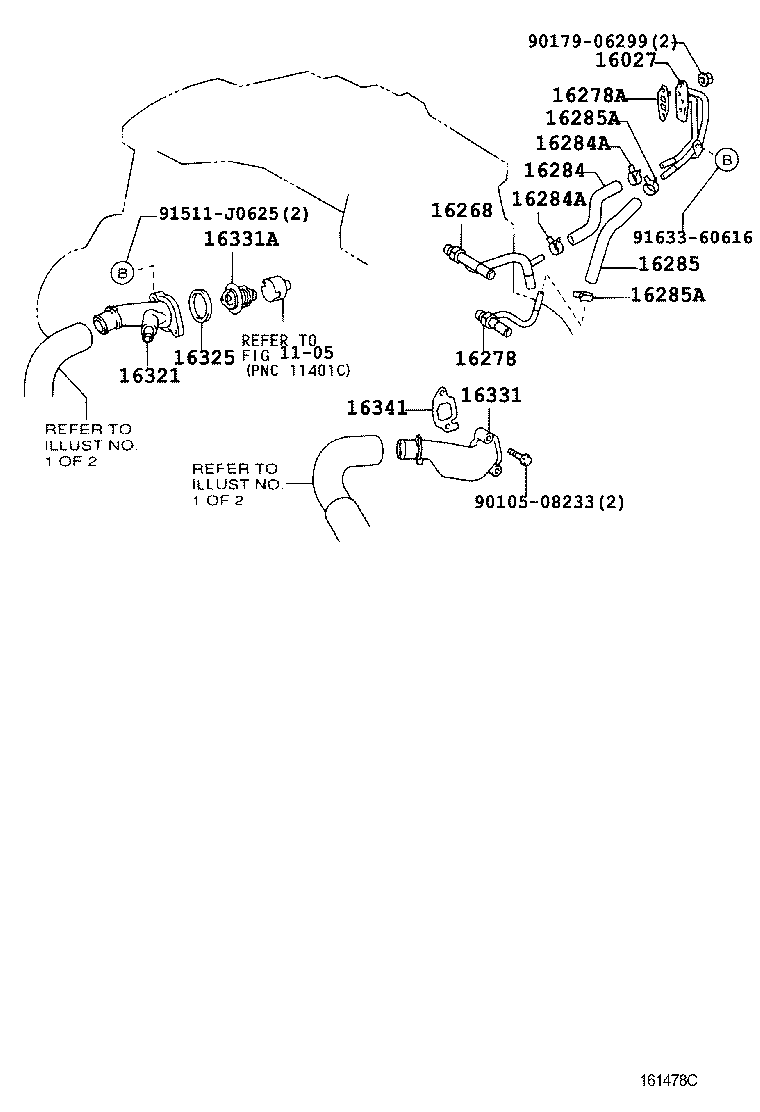 Radiator Water Outlet