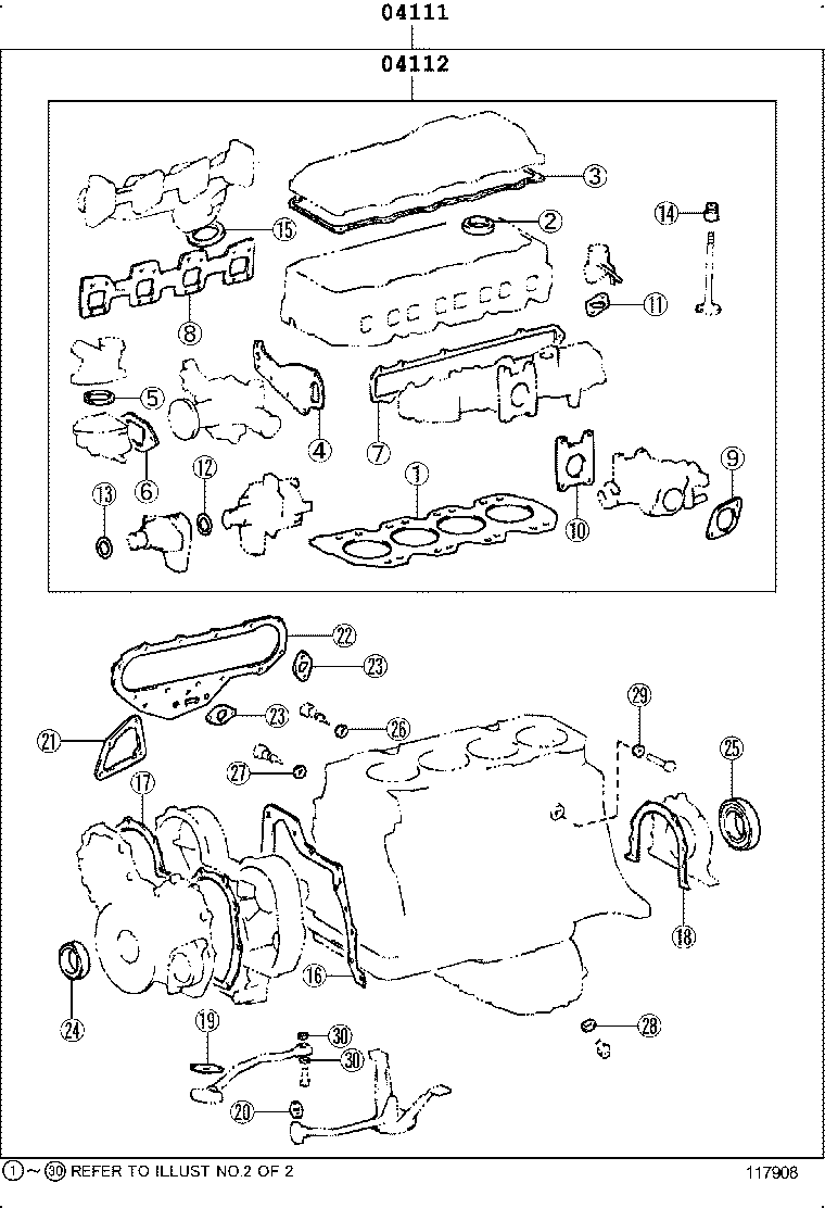 Engine Overhaul Gasket Kit