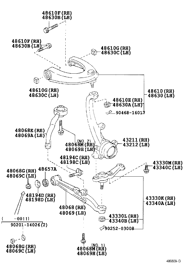 Front Axle Arm Steering Knuckle