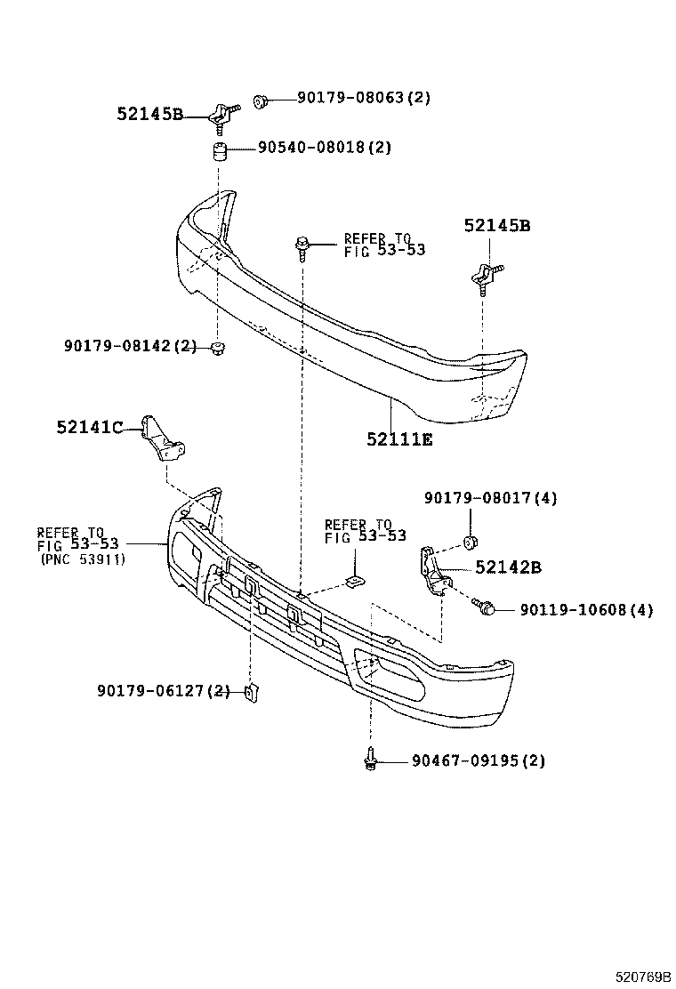 Front Bumper Bumper Stay