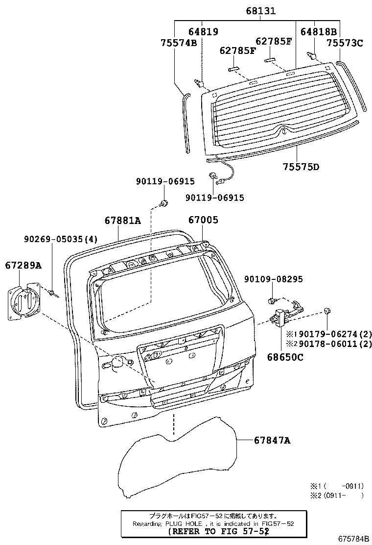 Back Door Panel Glass