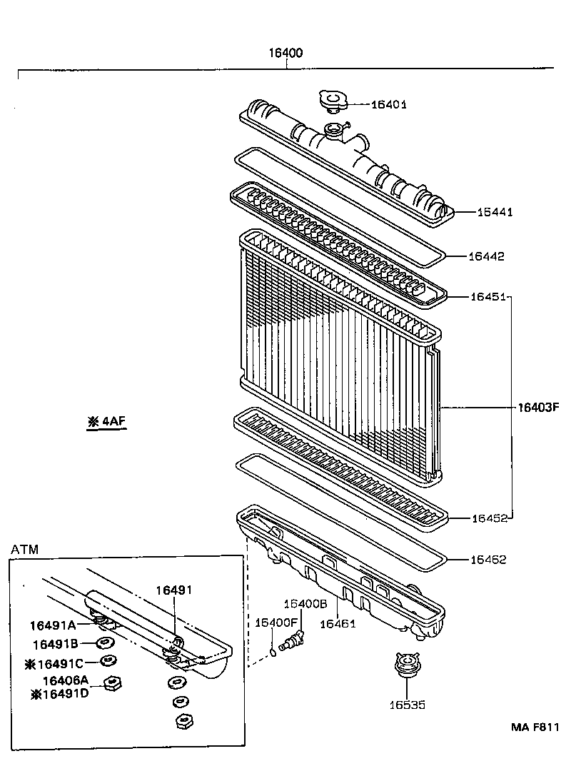 Radiator Water Outlet