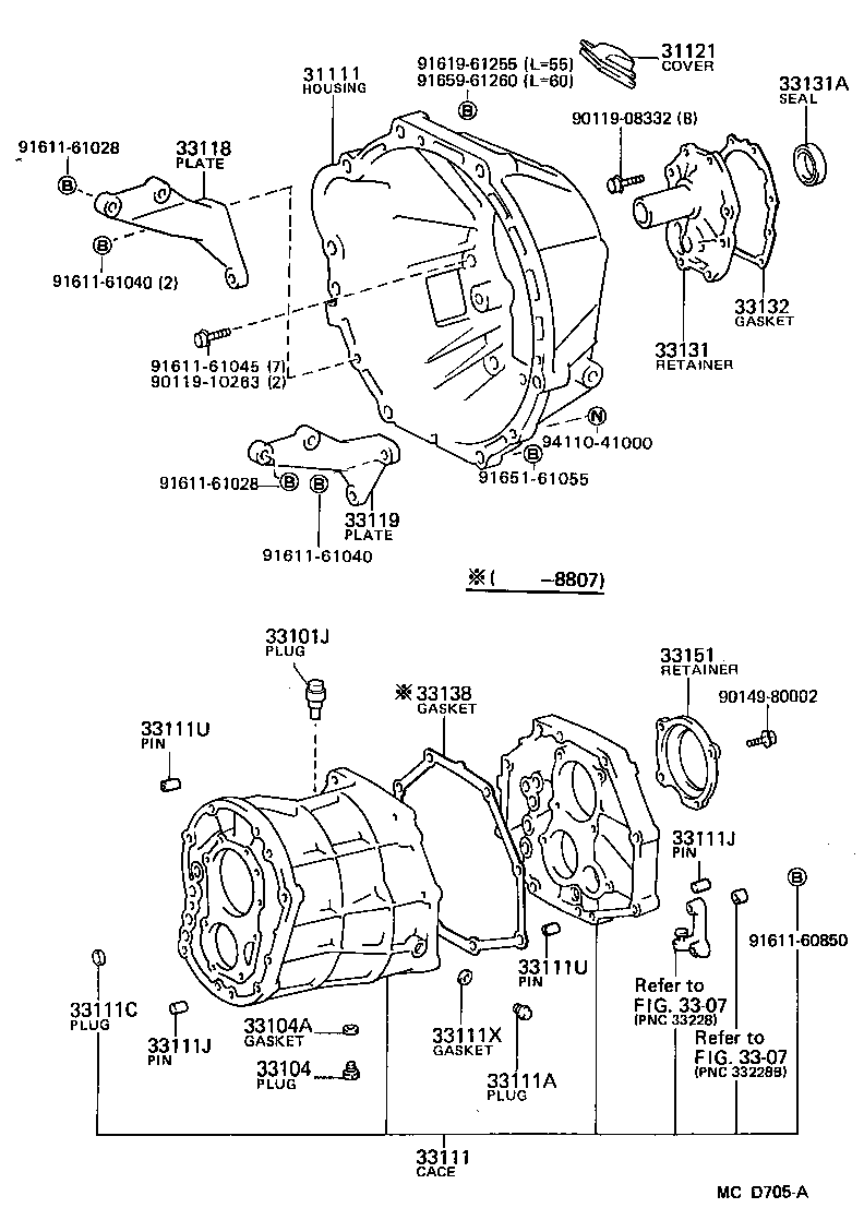 Clutch Housing + Transmission Case