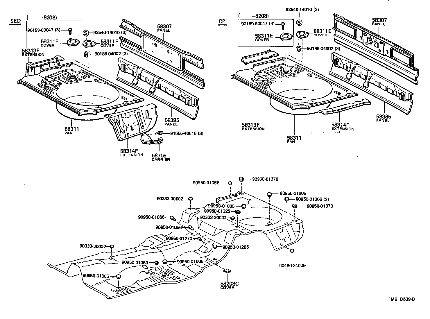 Floor Pan & Lower Back Panel